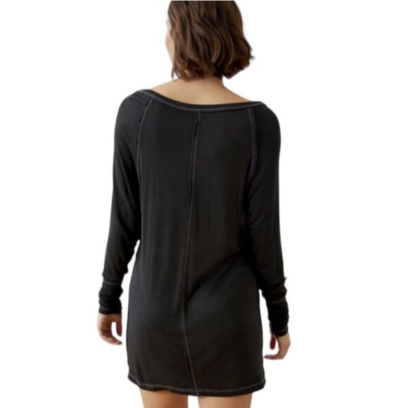 NEW Out From Under UO Urban Outfitters Sweet Dreams Black Sleep Shirt S - Picture 3 of 4